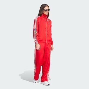 Adidas Tracksuit Red with Floral embroidery